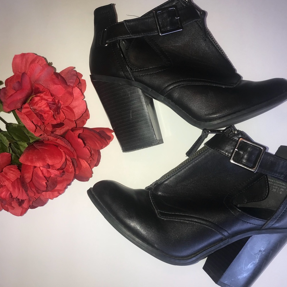 Call It Spring | Black Block Heel Boots